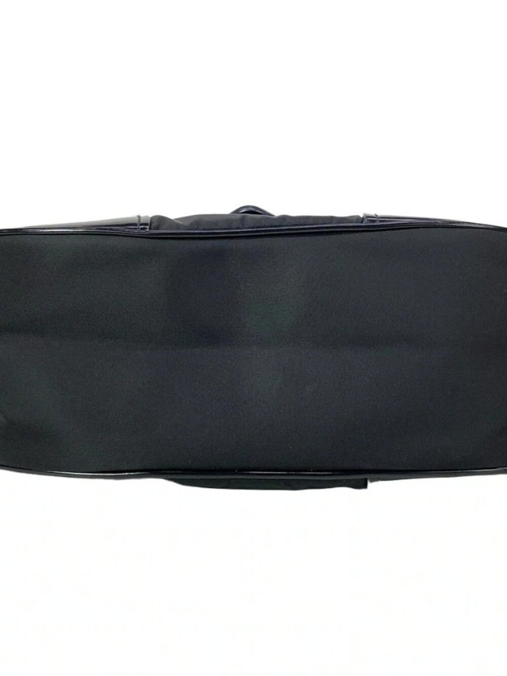PRADA - Black Nylon Leather Handbag - Picture 6 of 16